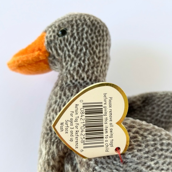 Ty Beanie Baby Collection Honks the Goose Rare Retired Plush Bird Vintage Toys - Picture 7 of 8